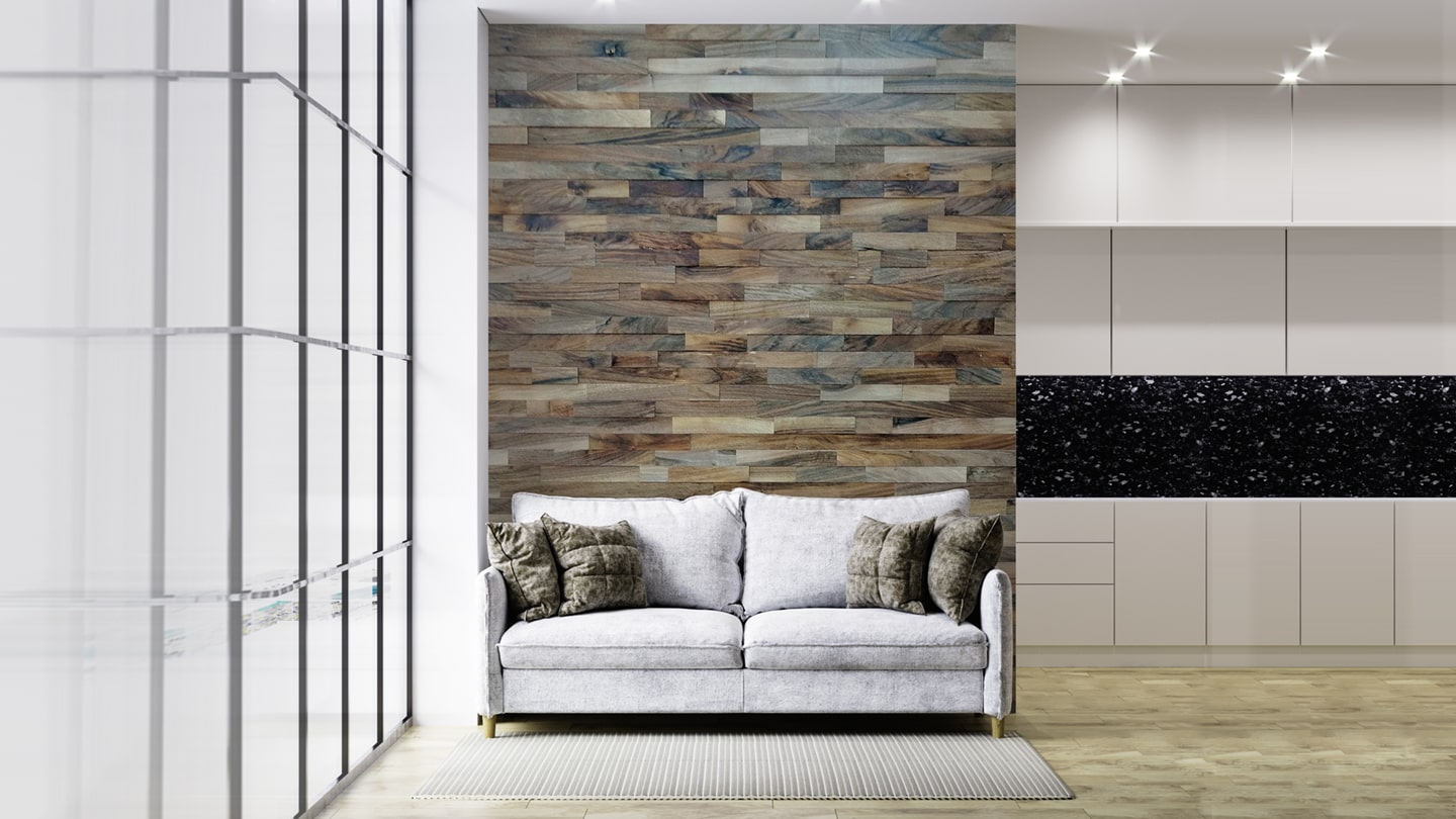 3D Wooden Wall Panels – Walnut S (5/7) - Image 2
