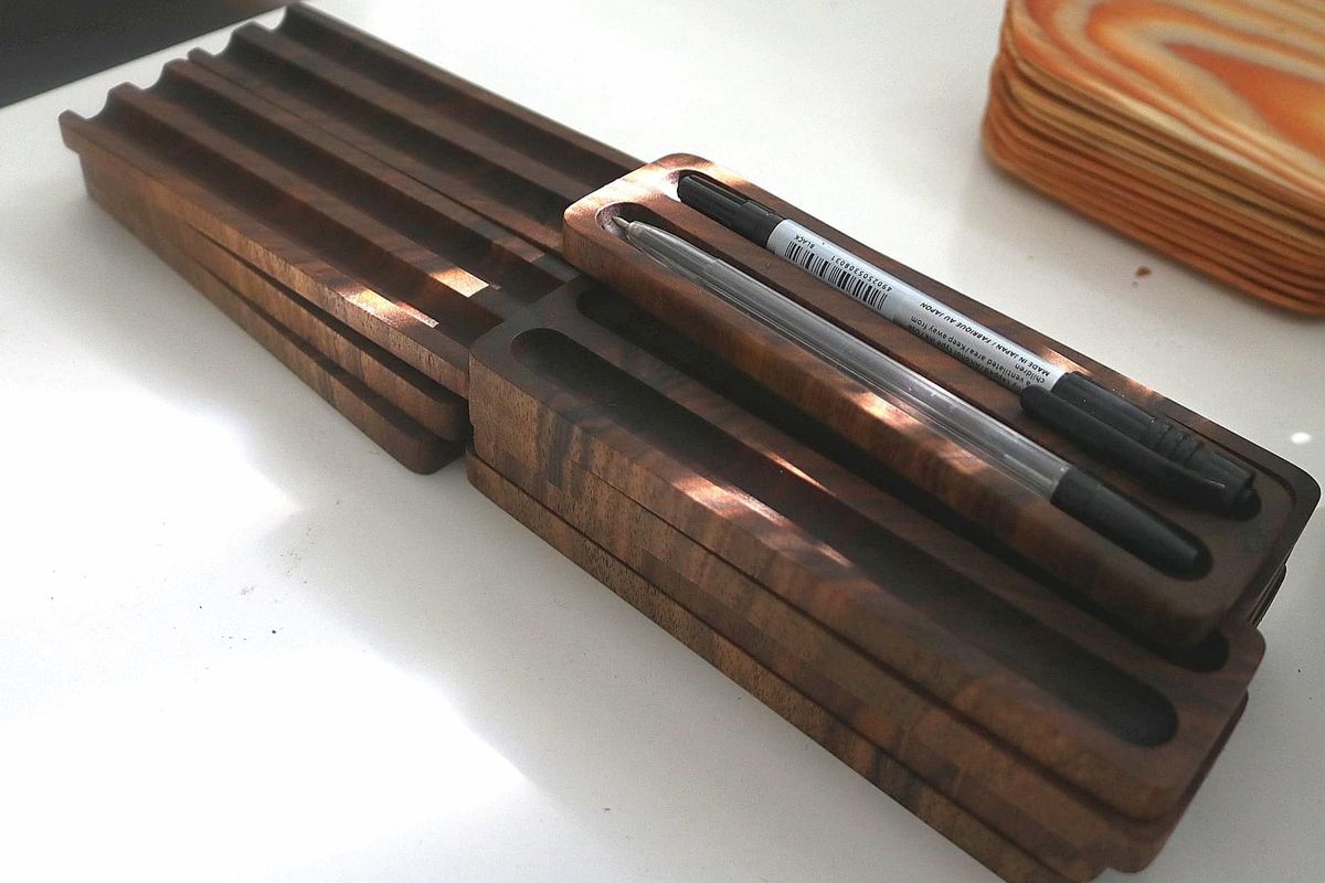 Wooden Business Desk Organizer - Image 2