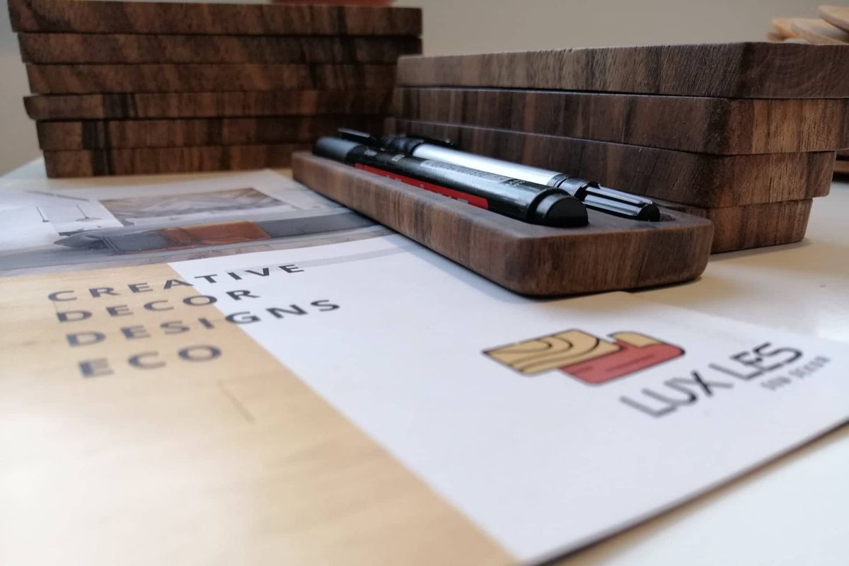 Wooden Business Desk Organizer - Image 7