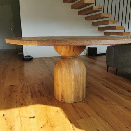 Custom wood solid table