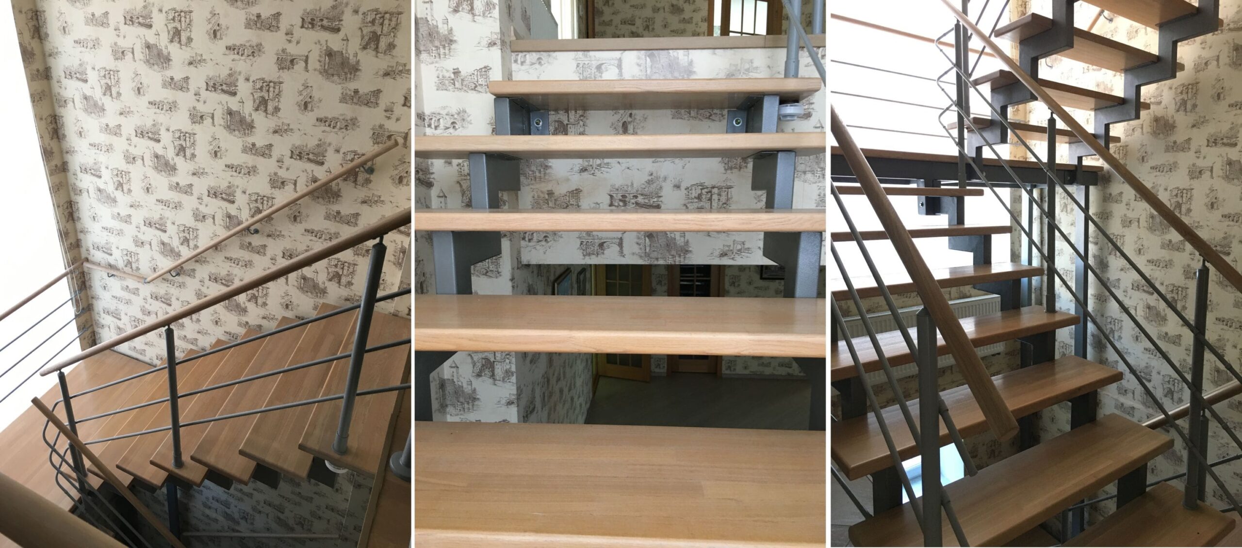 Custom wooden stairs