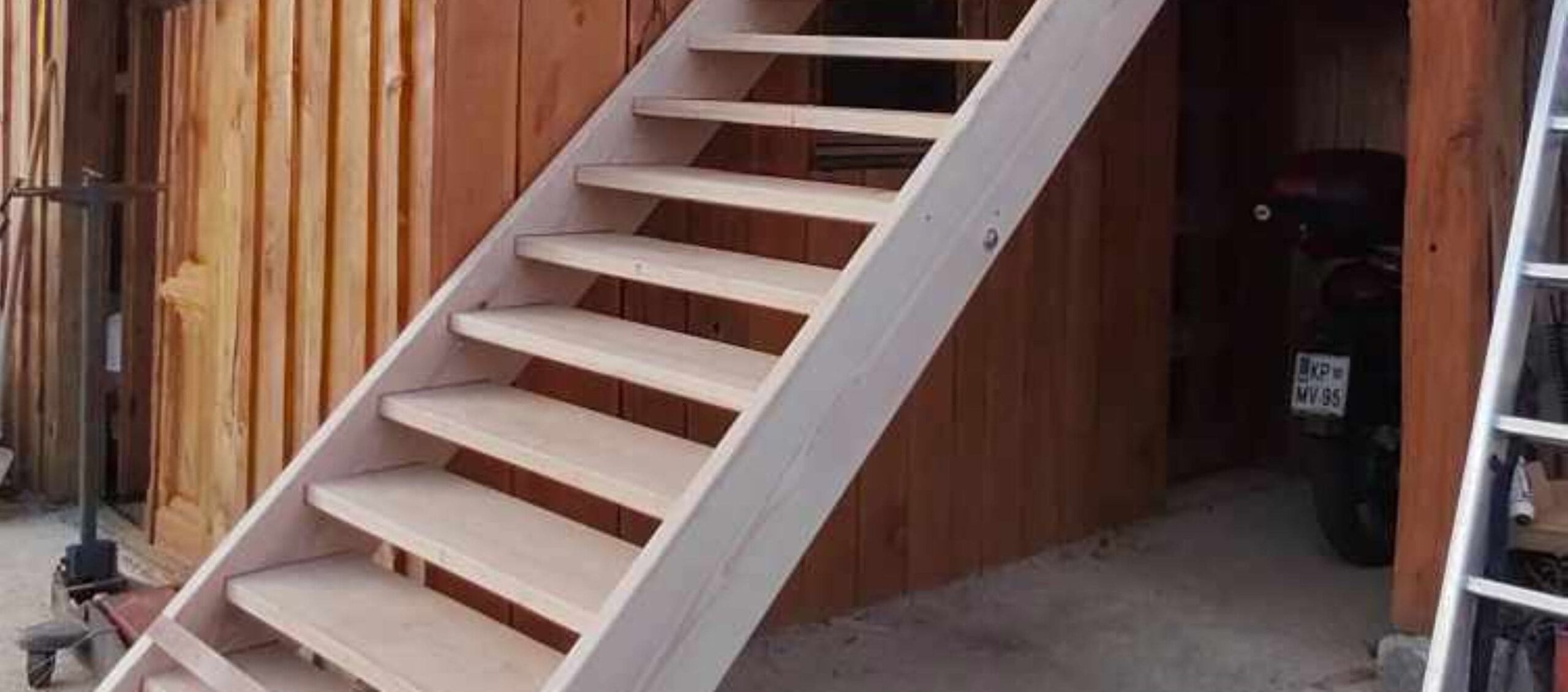 Custom wooden stairs